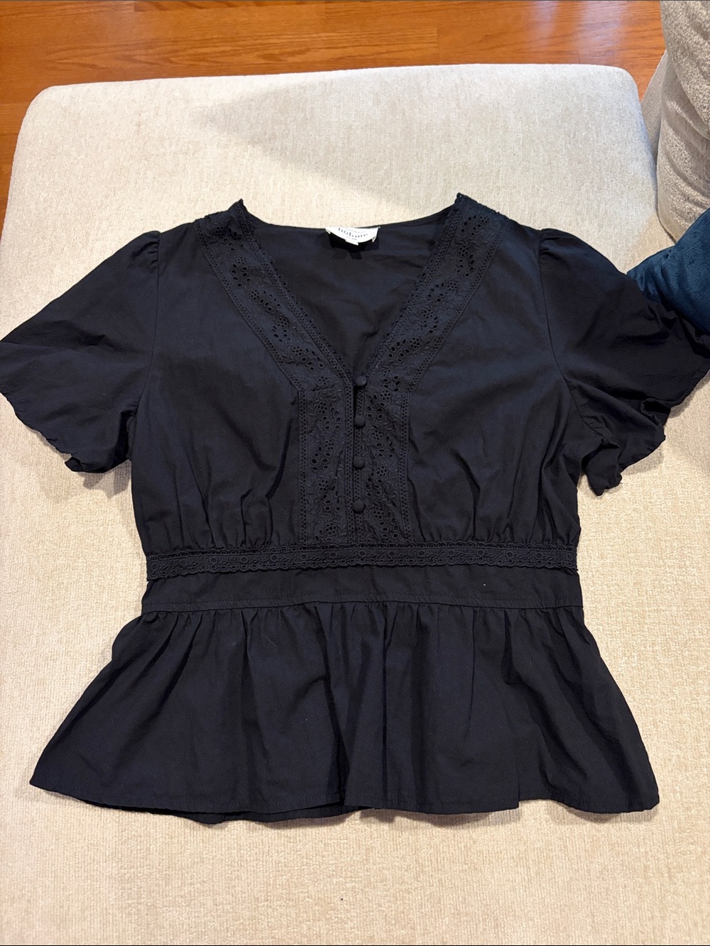 Bohme peplum blouse size M